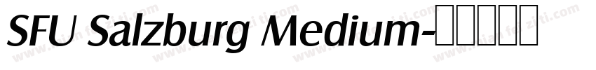 SFU Salzburg Medium字体转换